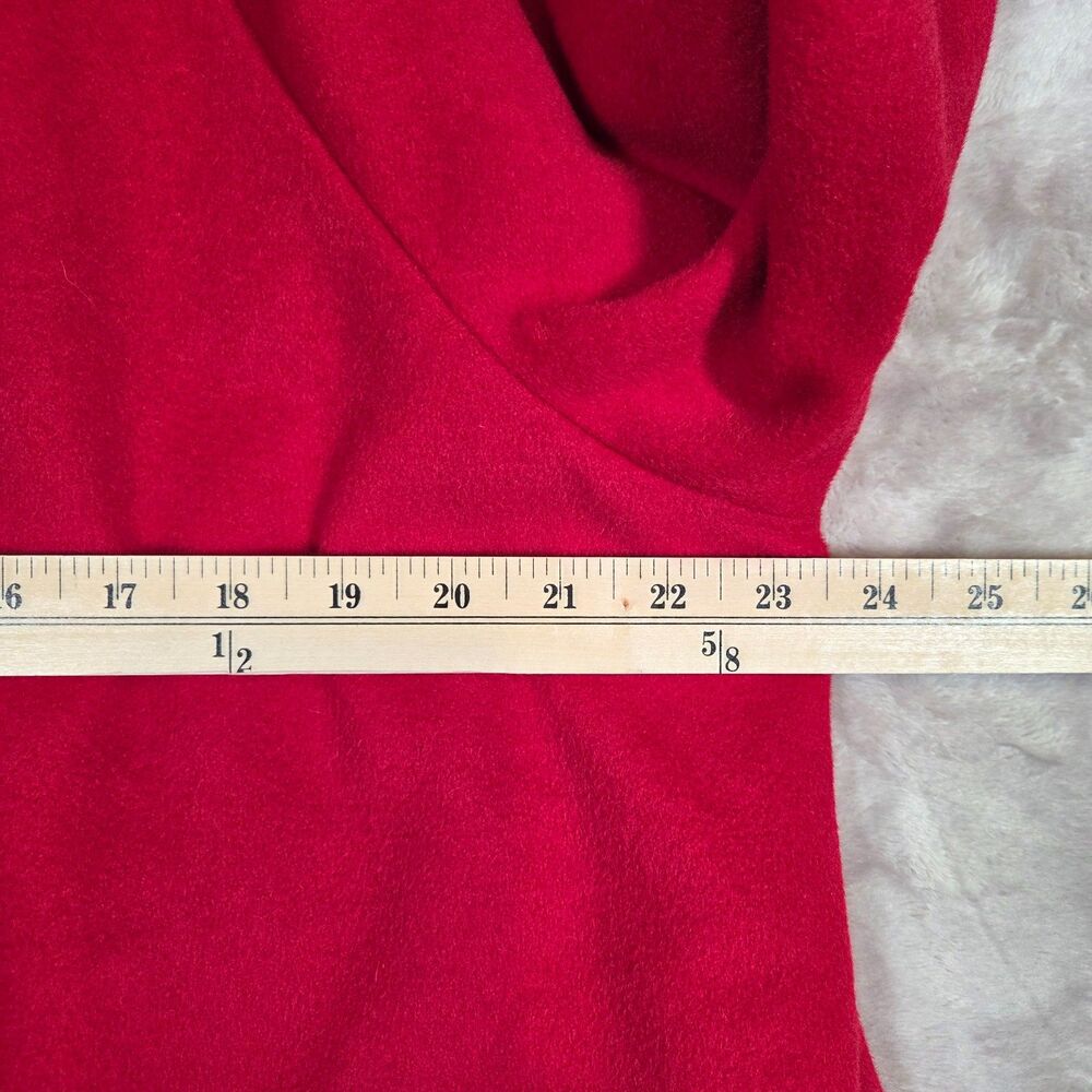Lands' End Red Wool Angora Blend A-Line Swing Coat Womens 20W Lined 34" - Picture 7 of 8